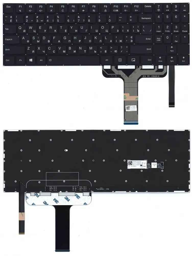 

Клавиатура для Lenovo Legion Y730-15ICH Series, p/n: 9Z.NF9BN.A21, SN20Q99689, черная