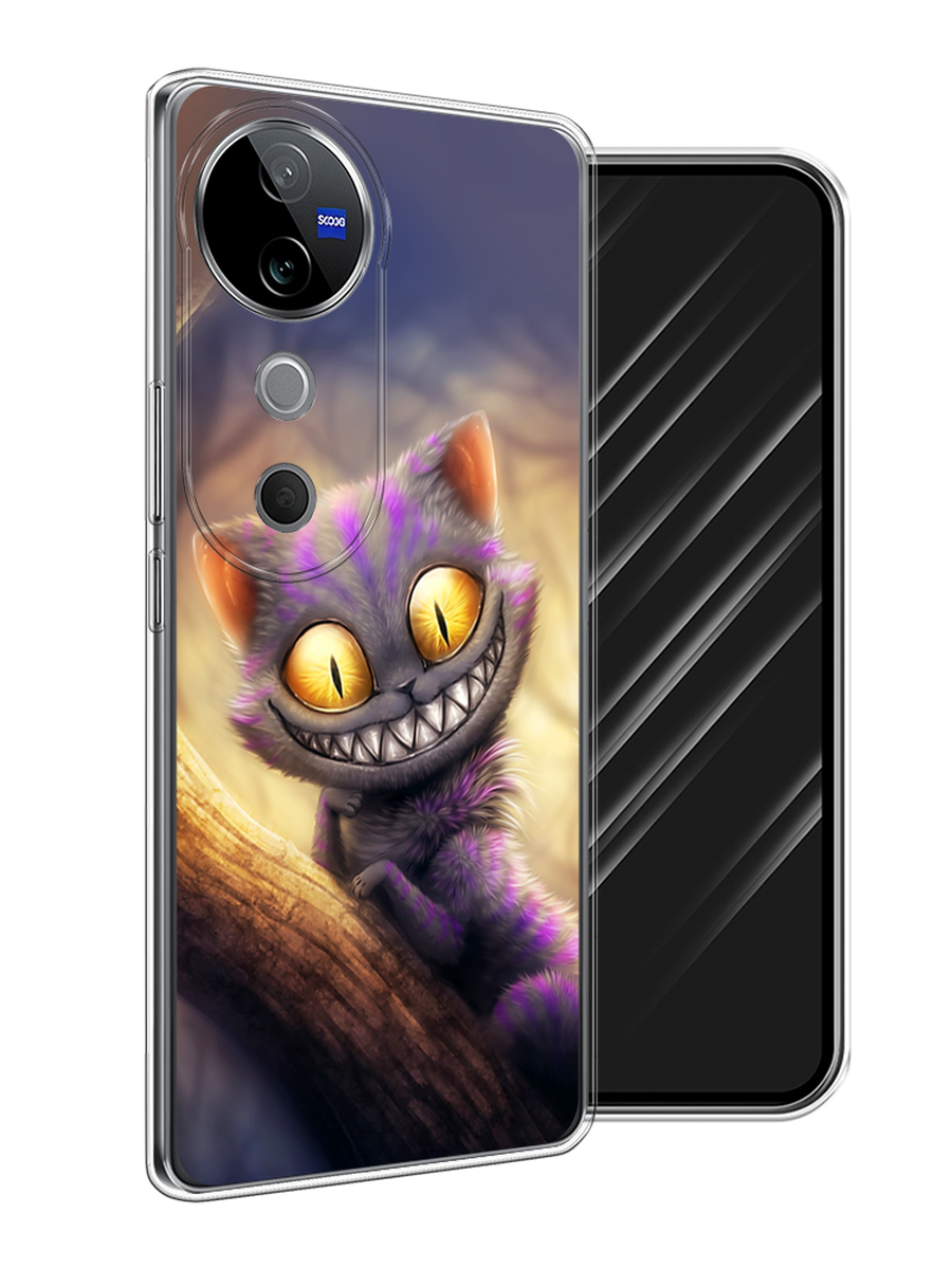 

Чехол Awog на Vivo V40 "Cheshire Cat", Фиолетовый;желтый, 2611450-1