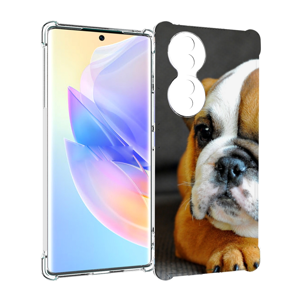 

Чехол MyPads англиискии бульдор для Honor 70, Прозрачный, Tocco