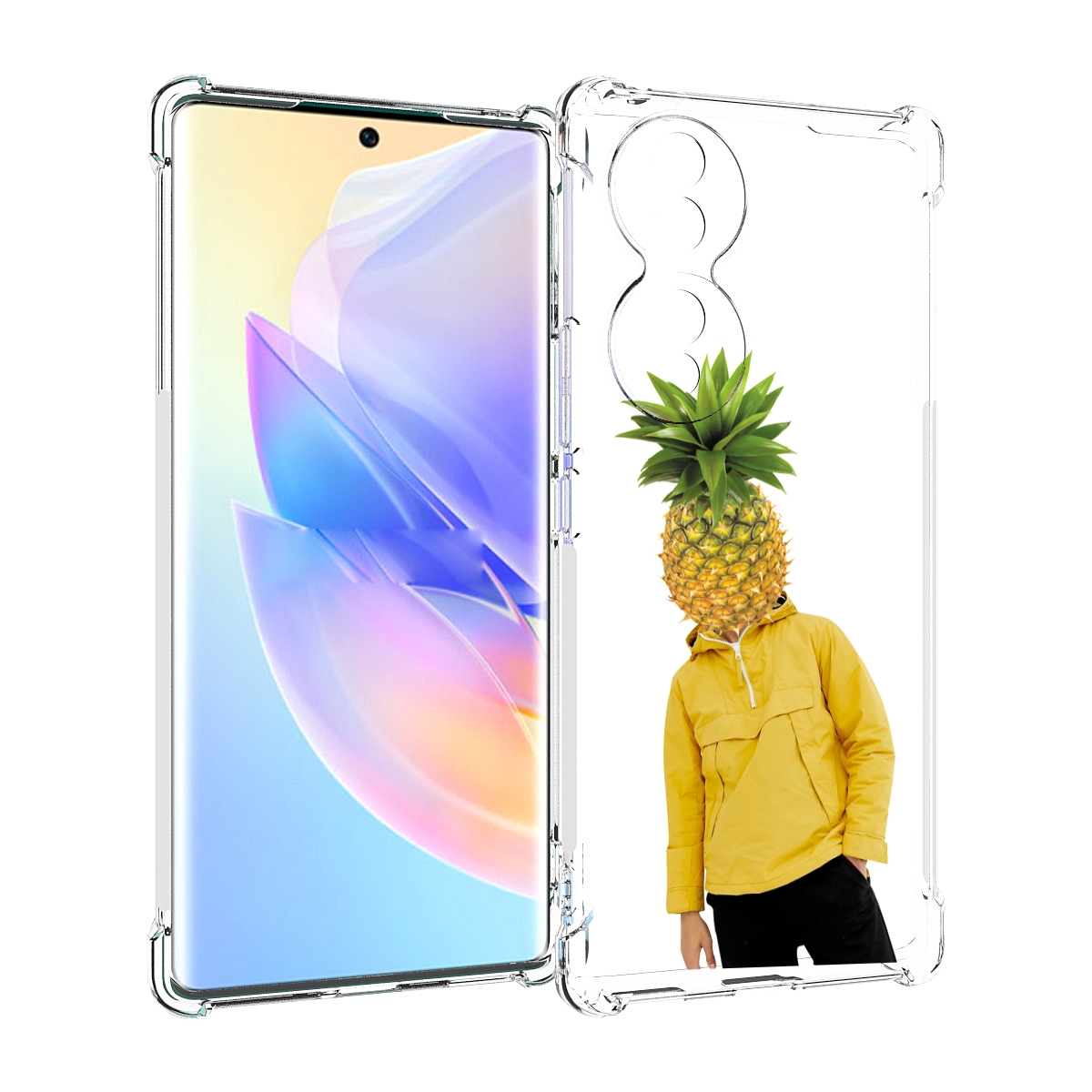 

Чехол MyPads ананасовая-голова для Honor 70, Прозрачный, Tocco