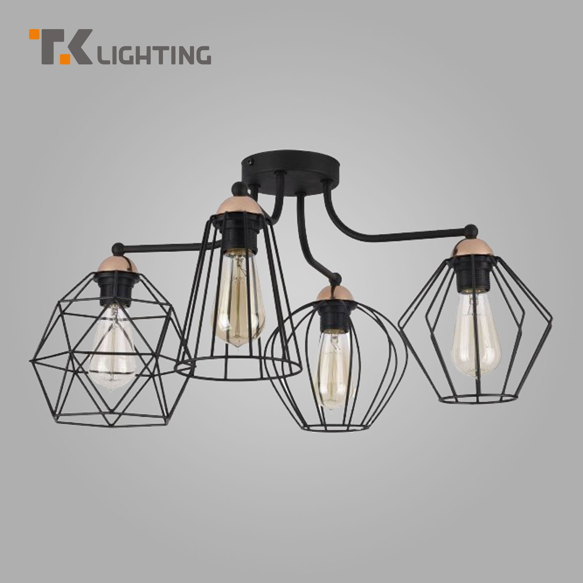 Потолочная люстра с металлическим плафоном TK Lighting Galaxy 1645 Е27 черный 16000₽