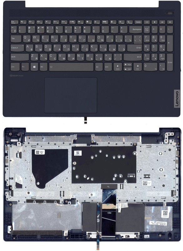 

Клавиатура для Lenovo IdeaPad 5-15ITL05 5-15ALC05 топкейс, синий