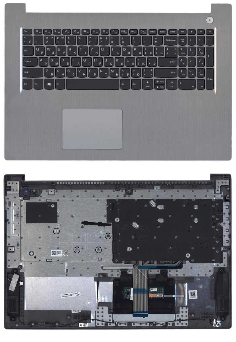 

Клавиатура для Lenovo IdeaPad 3-17ADA05, 3-17IML05, 3-17IIL05, топкейс серебристый