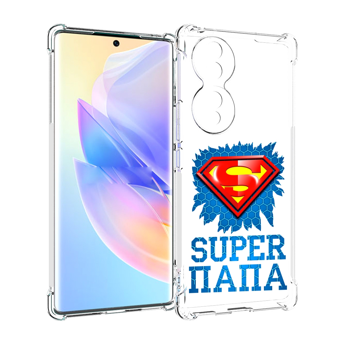 

Чехол MyPads Супер Папа для Honor 70, Прозрачный, Tocco