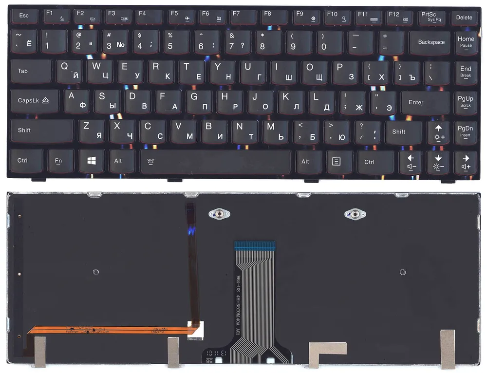 

Клавиатура для Lenovo IdeaPad Y400, Y400N, Y410P, Y430P Series, p/n: 25205514, V-133020BS1