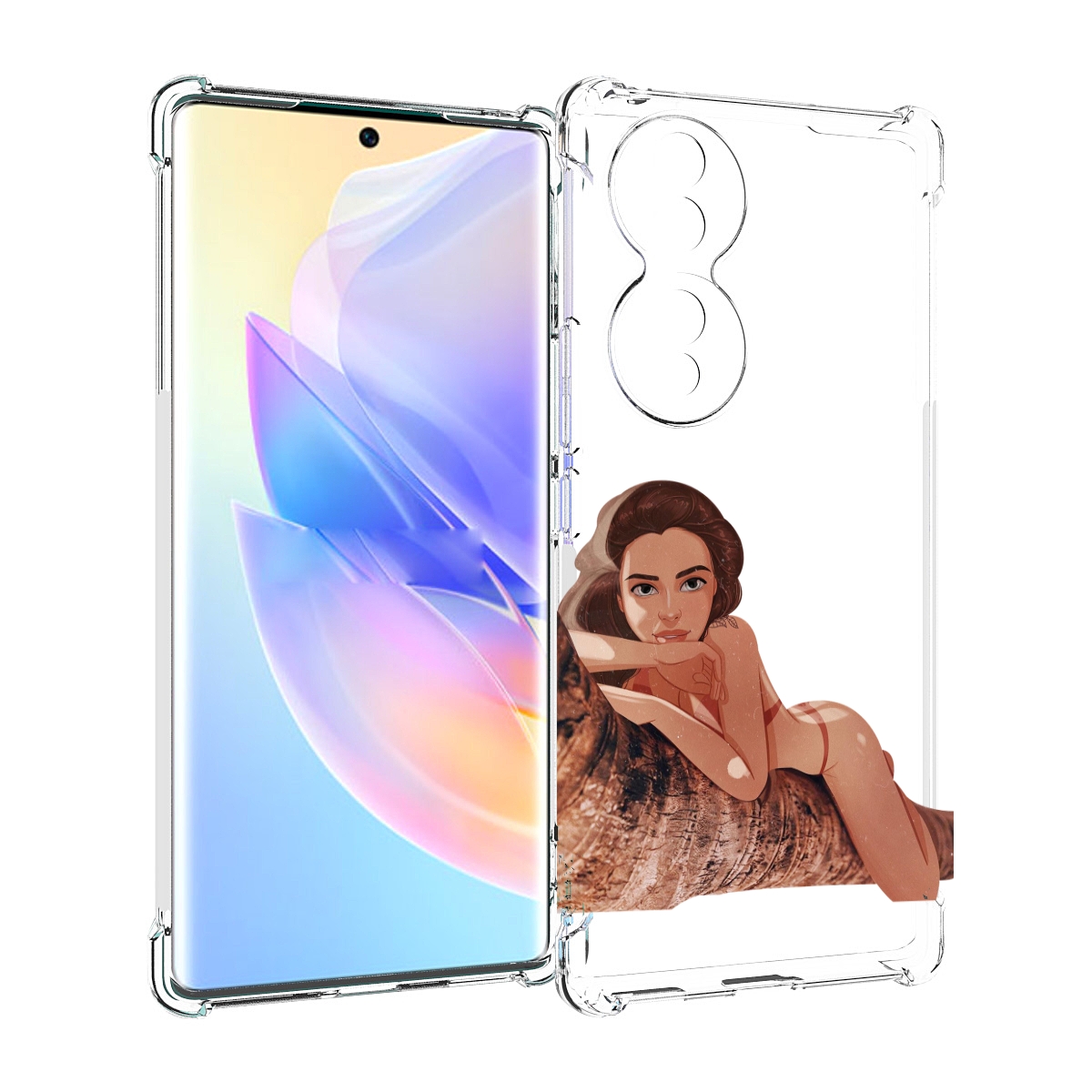 

Чехол MyPads амазонка-на-дереве для Honor 70, Прозрачный, Tocco