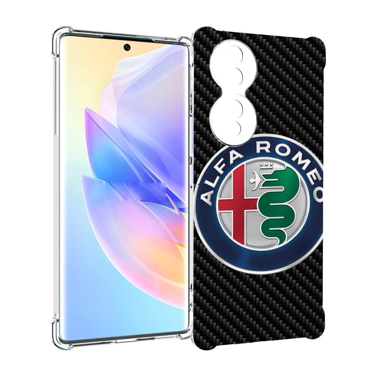 

Чехол MyPads альфа-ромео мужской для Honor 70, Прозрачный, Tocco