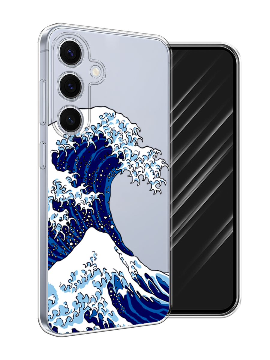 

Чехол Awog на Samsung Galaxy S24 FE 5G "Волна в Канагаве", Синий;белый, 2109950-1