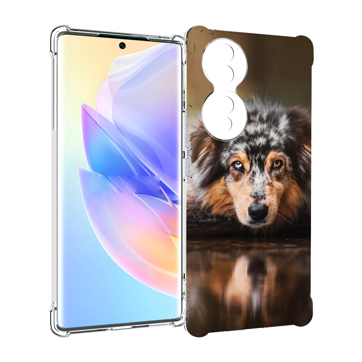 

Чехол MyPads австралииская овчарка для Honor 70, Прозрачный, Tocco