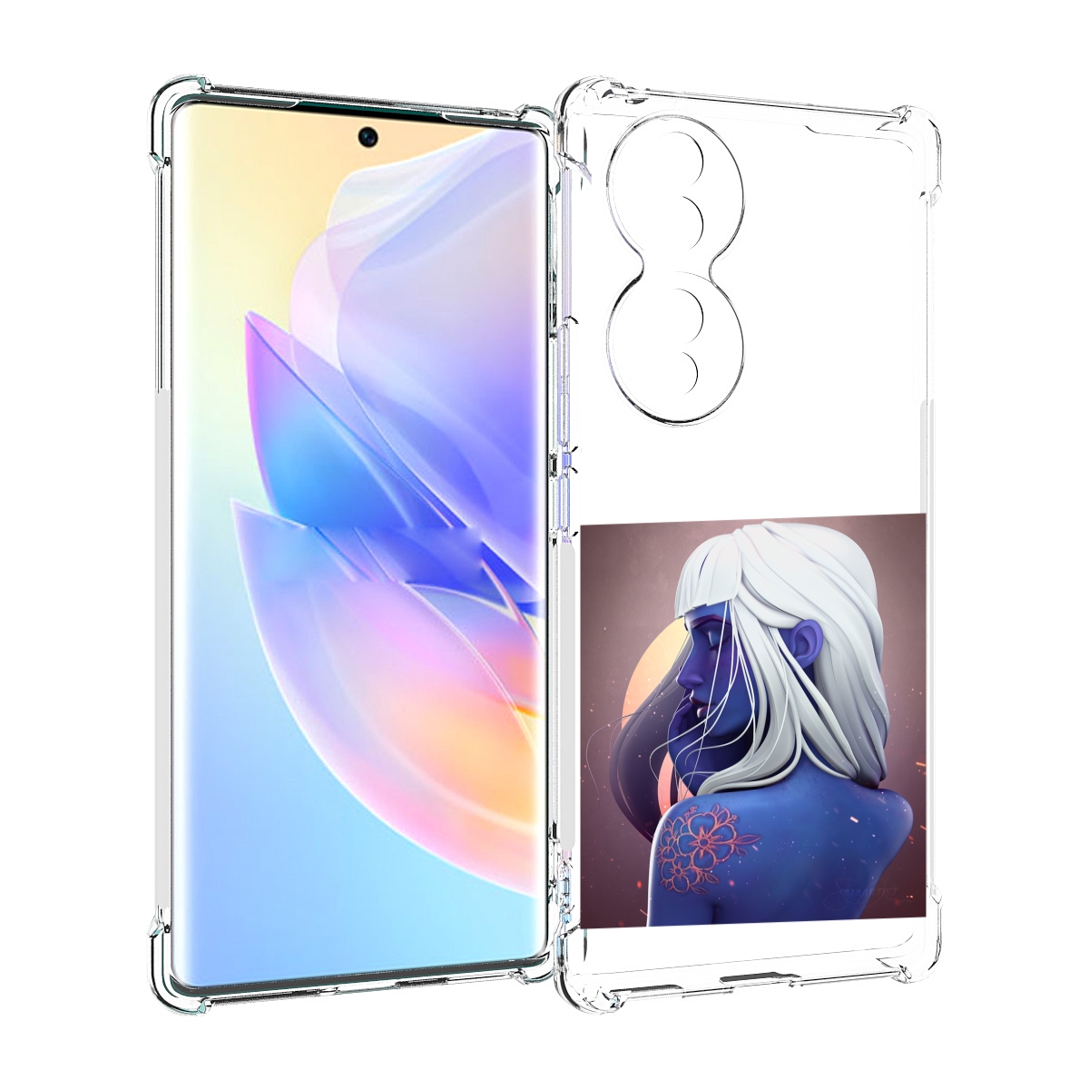 

Чехол MyPads аватар-с-цветком для Honor 70, Прозрачный, Tocco