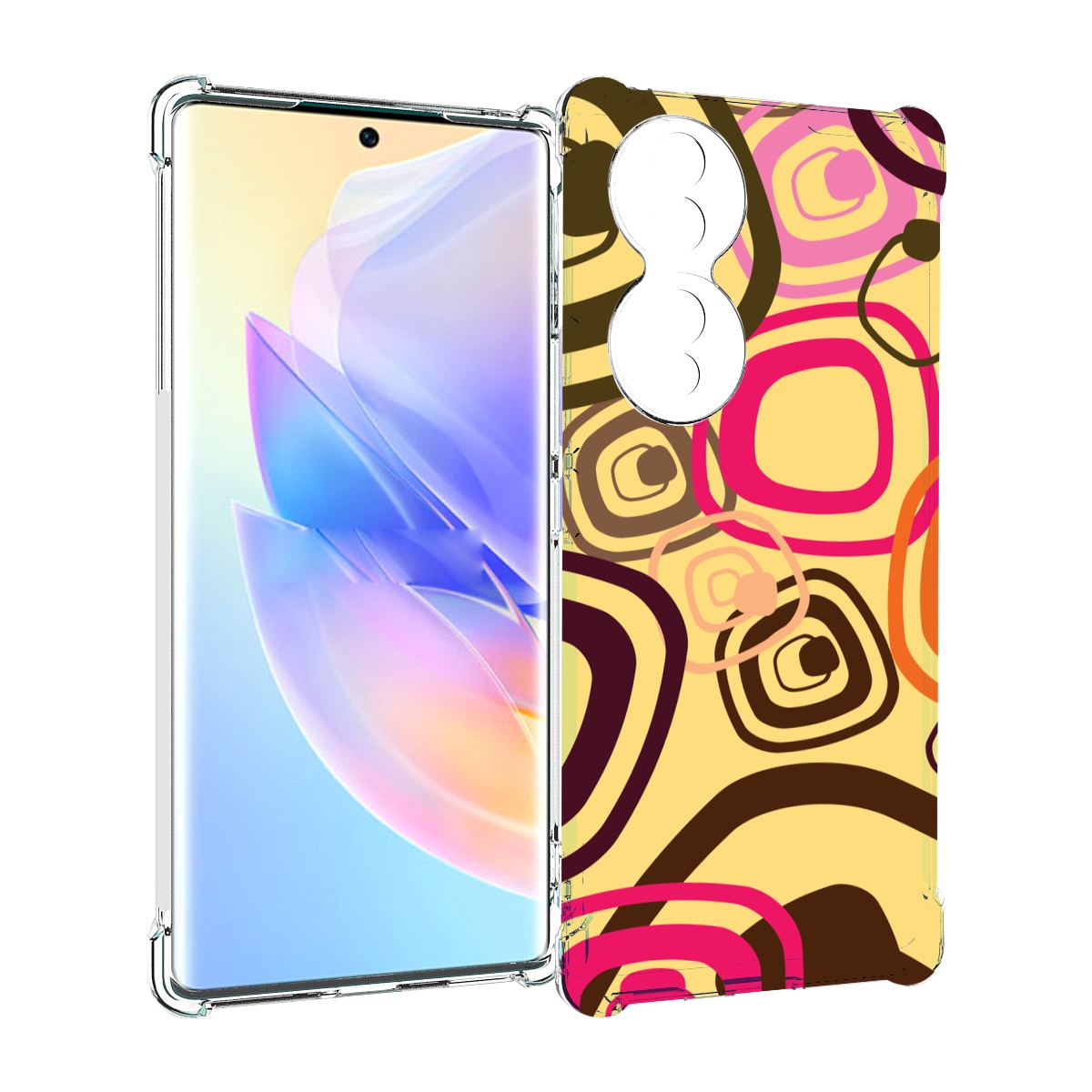 

Чехол MyPads абстракция-на-желтом-фоне для Honor 70, Прозрачный, Tocco