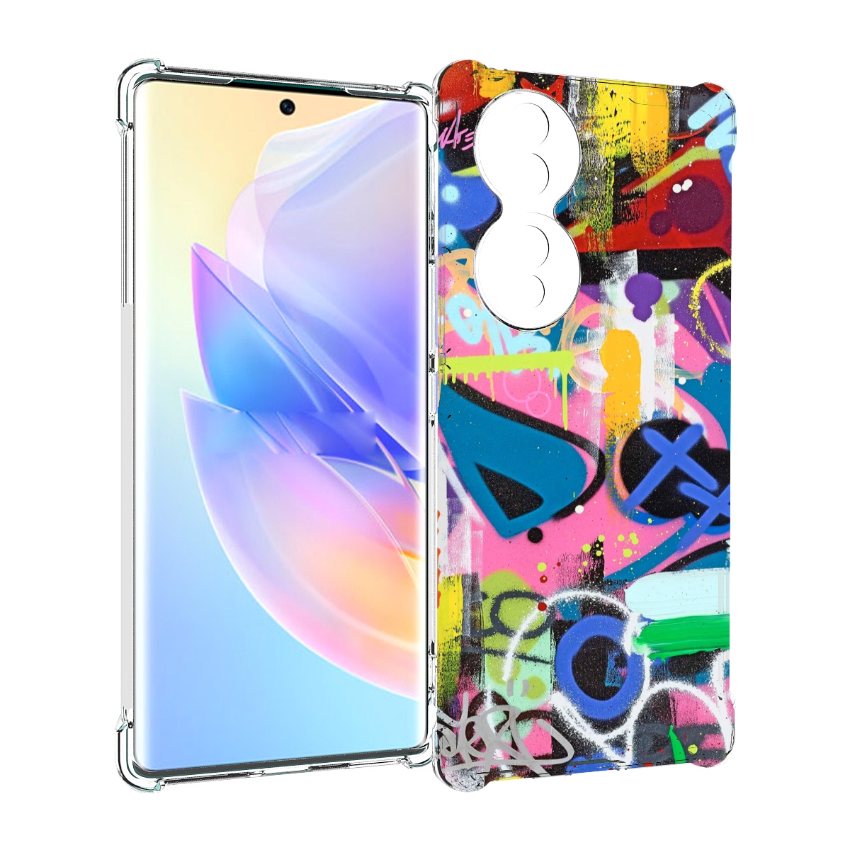 

Чехол MyPads абстракция-графити для Honor 70, Прозрачный, Tocco