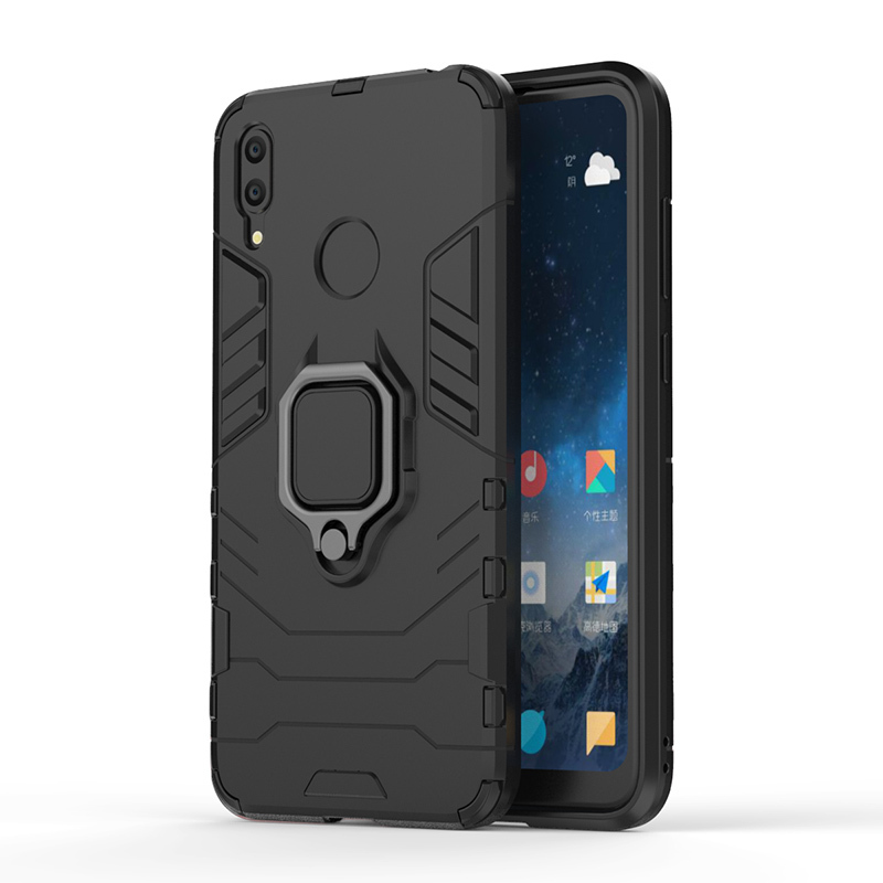 

Противоударный чехол с кольцом Panther Case для Huawei Y7 (2019), Черный