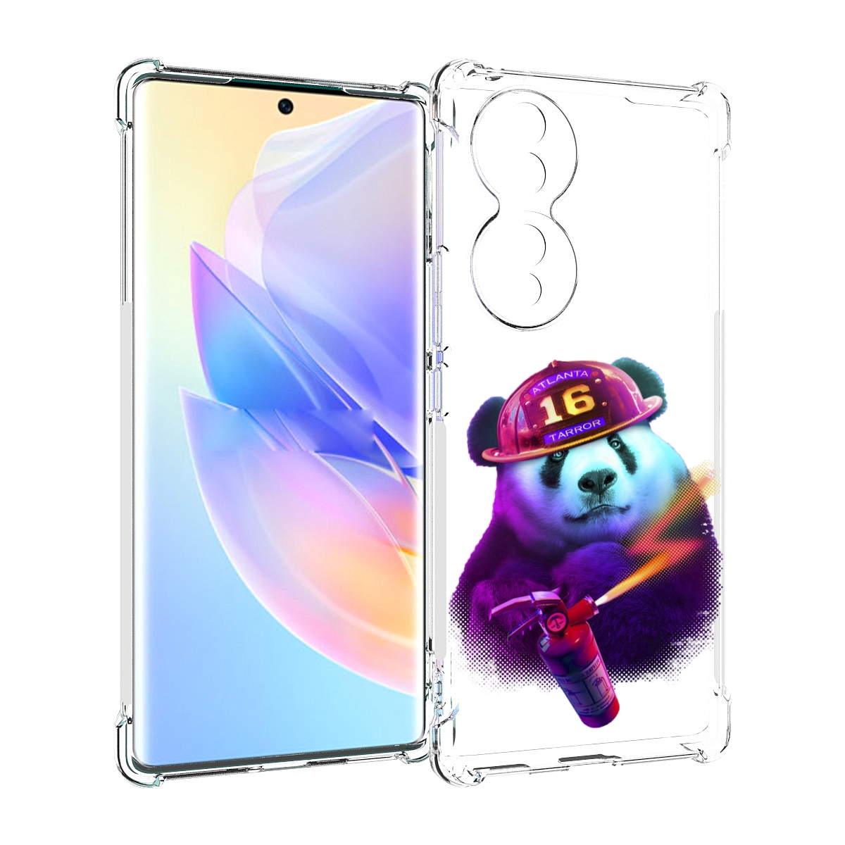

Чехол MyPads Яркая панда детский для Honor 70, Прозрачный, Tocco