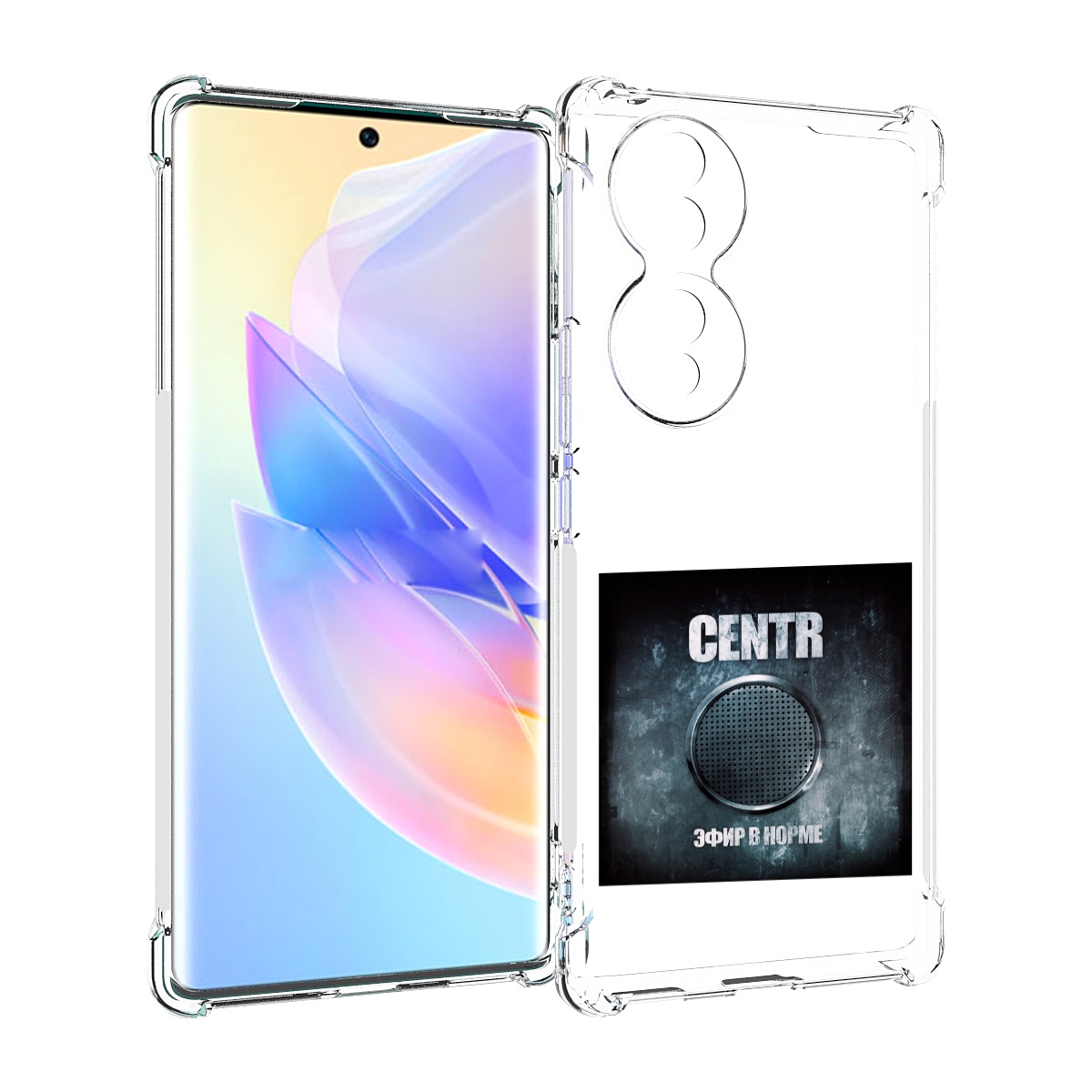 

Чехол MyPads Эфир в норме Centr для Honor 70, Прозрачный, Tocco