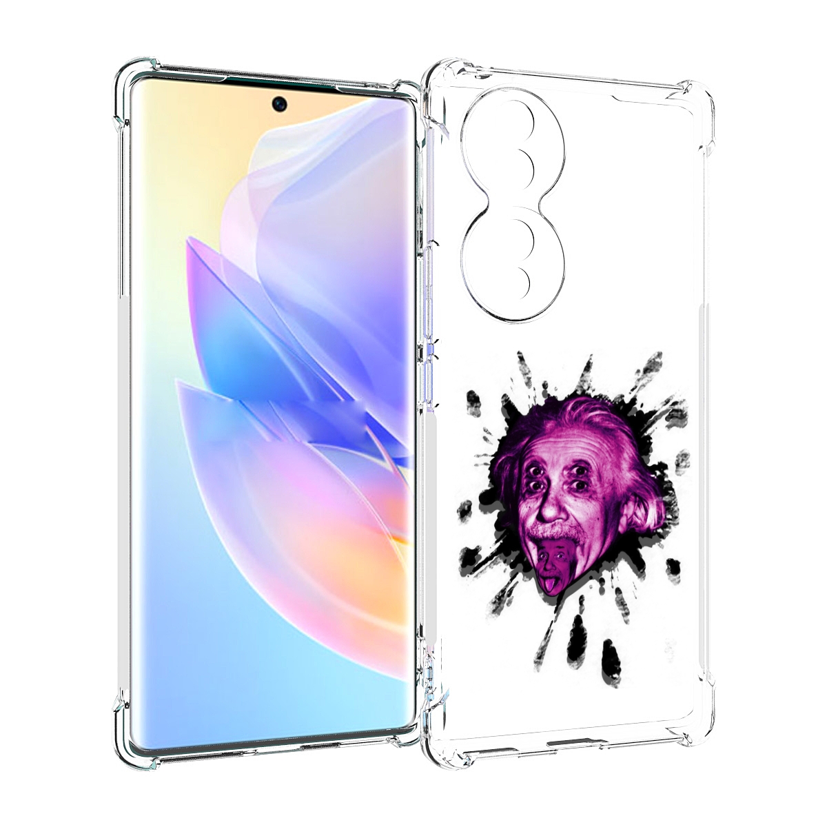 

Чехол MyPads Эйнштейн для Honor 70, Прозрачный, Tocco