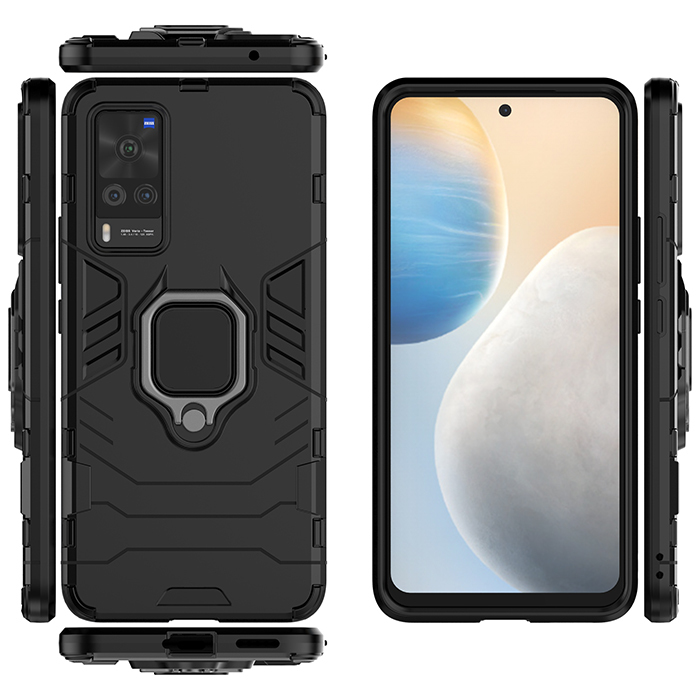 

Противоударный чехол с кольцом Panther Case для Vivo X60, Черный