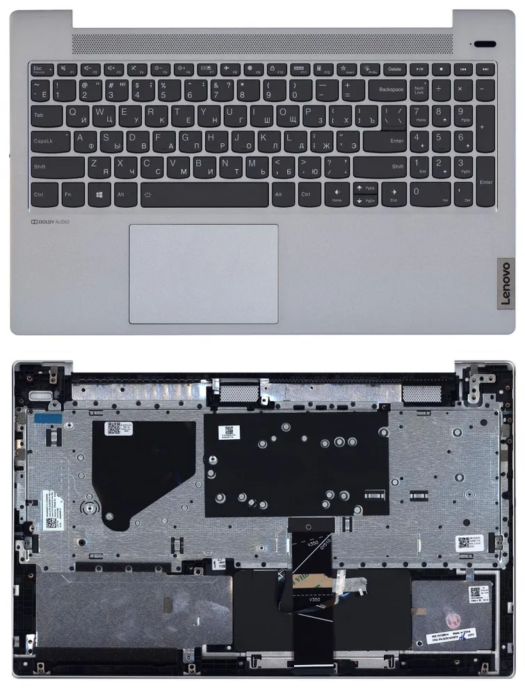 

Клавиатура для Lenovo IdeaPad 5-15 топкейс серебристый, ver.1