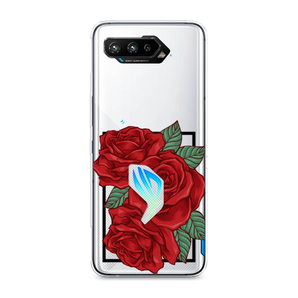 

Чехол для Asus Rog Phone 5/5s "Три алые розы", 44250-2