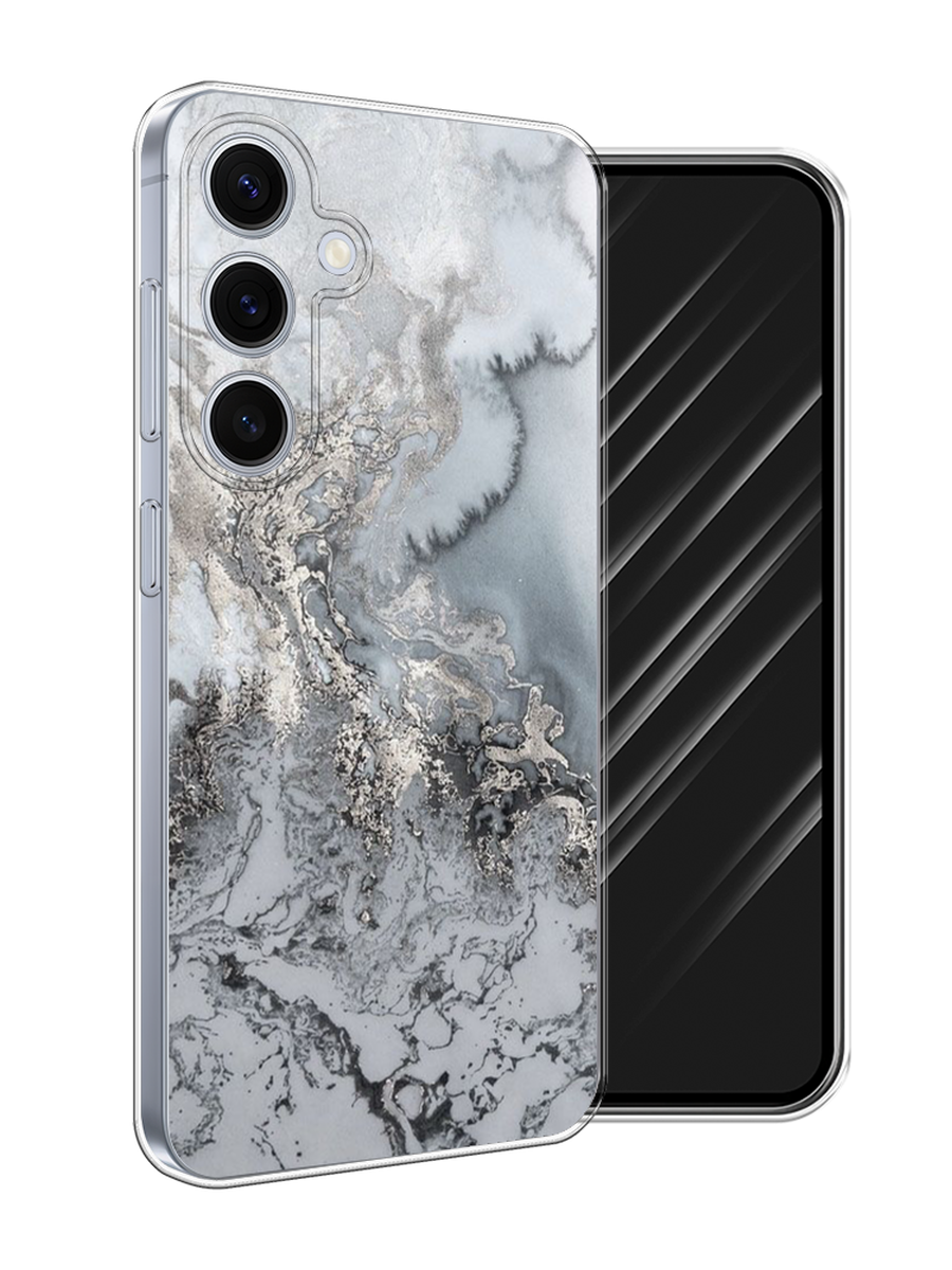 

Чехол Awog на Samsung Galaxy S24 FE 5G "Морозная лавина серая", Серый;серебристый, 2109950-1
