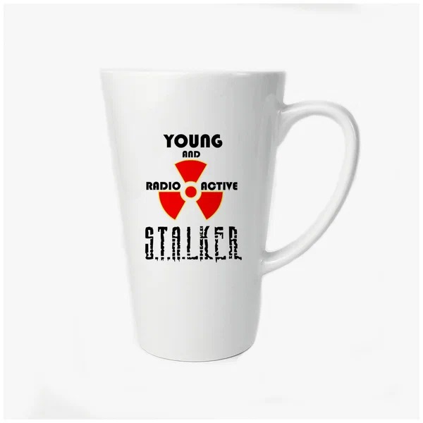 

Большая конусная кружка CoolPodarok Young and radio active stalker
