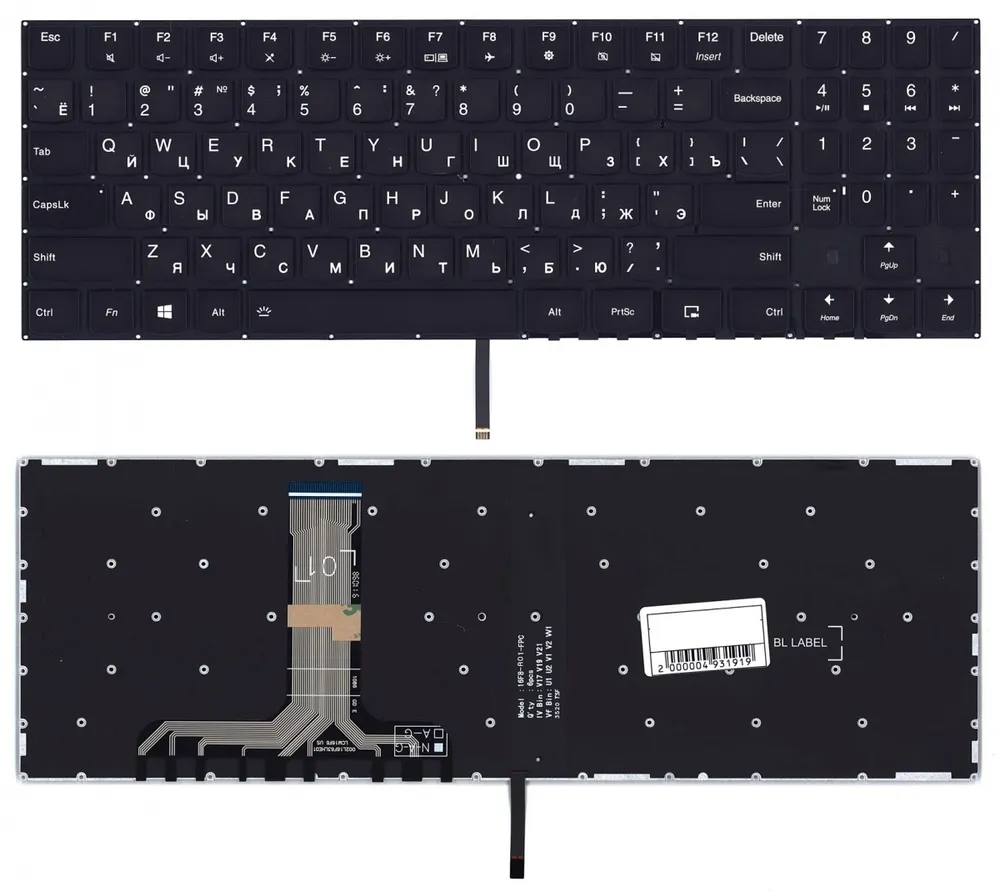 

Клавиатура для Lenovo Legion Y540, Y545, Y730, Y740 Series, черная