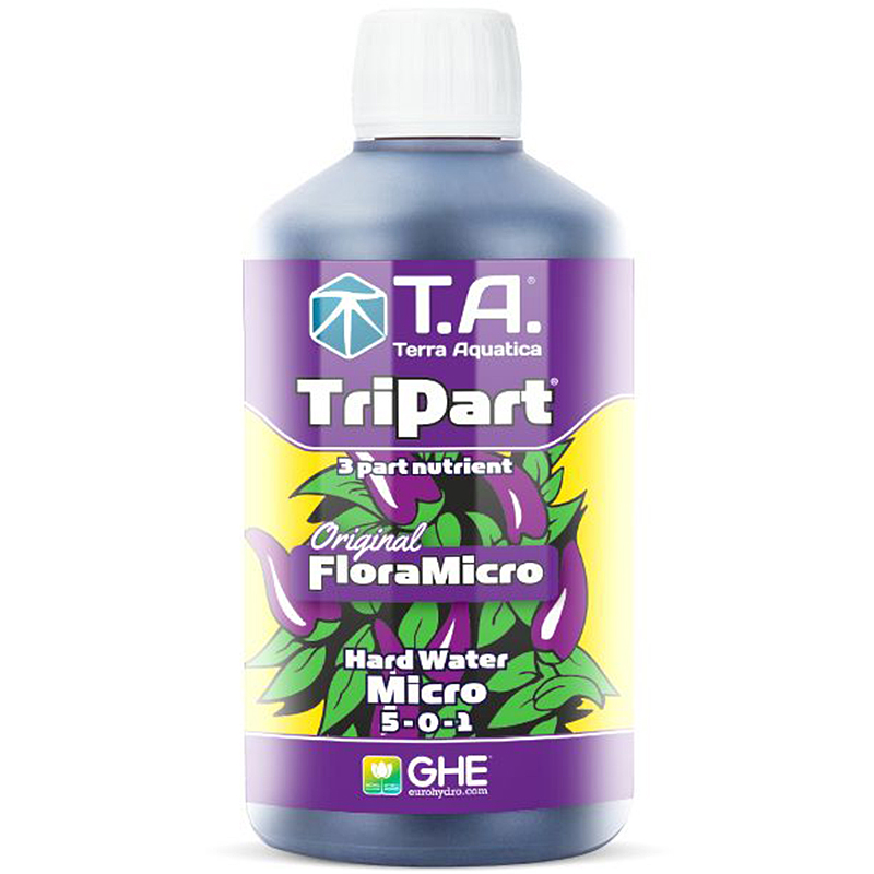 

Удобрение T.A. (GHE) TriPart Flora Micro HW 0.5л, TriPart Flora Micro HW