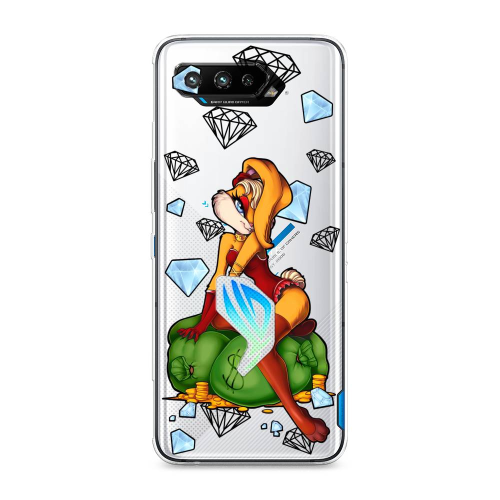 

Чехол для Asus Rog Phone 5/5s "Лола Банни с бриллиантами", Красный;оранжевый;зеленый, 44250-6