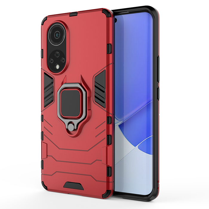 

Противоударный чехол с кольцом Panther Case для Huawei Honor 50 / Nova 9, Красный