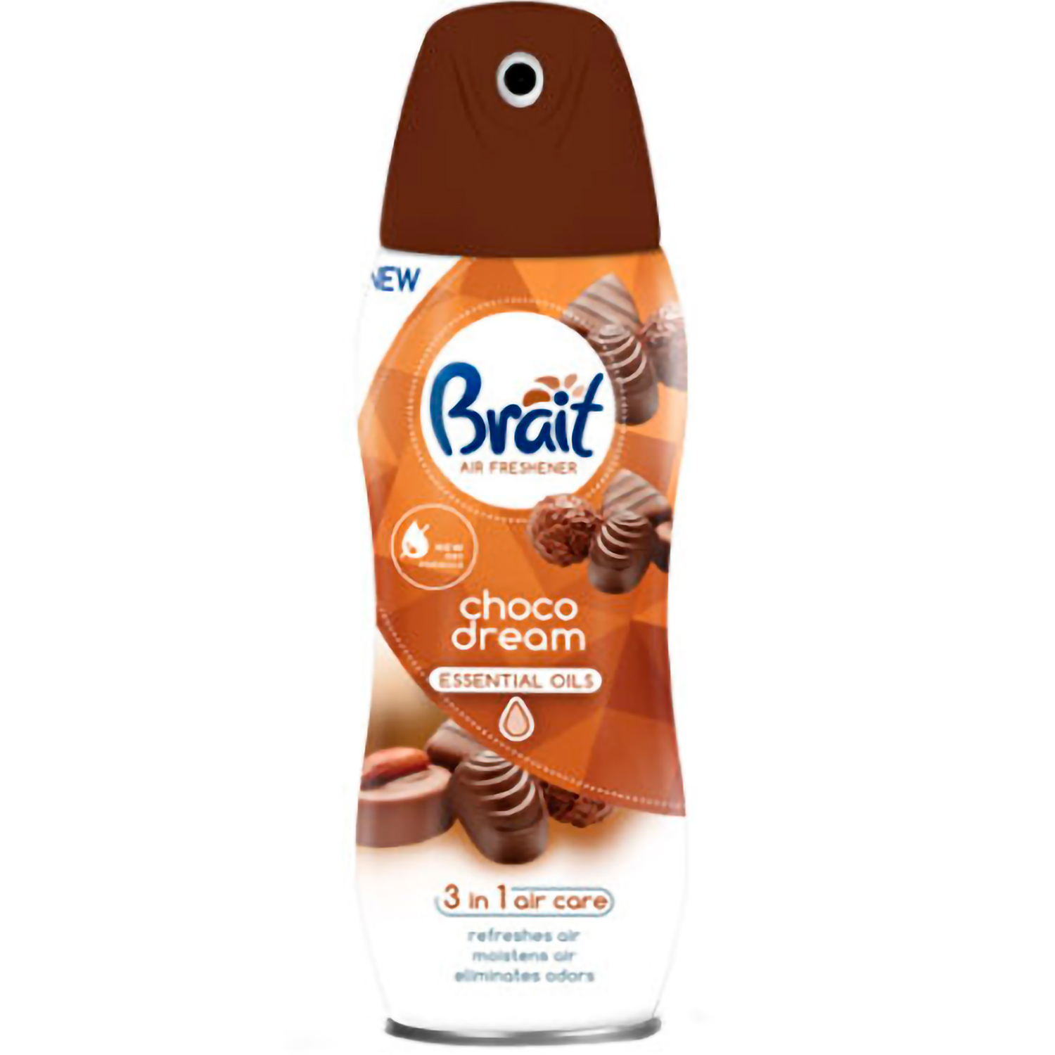 Освежитель воздуха Brait CHOCO DREAM, сухой, аромат Шоколада и пралине 300 мл