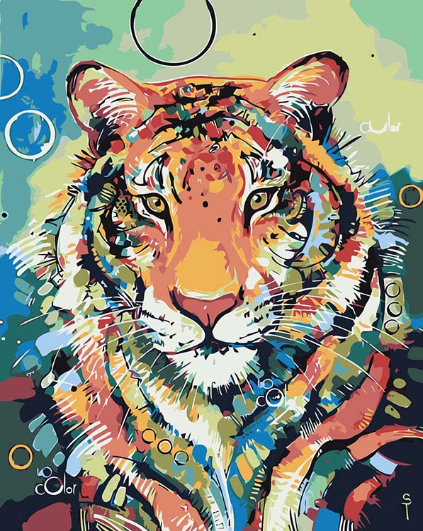

Картина по номерам Живопись по Номерам Тигрица, 40x50, Тигрица