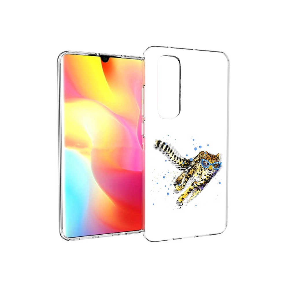 

Чехол MyPads Tocco для Xiaomi Mi Note 10 Lite гепард в очках (PT149714.254.287), Прозрачный, Tocco