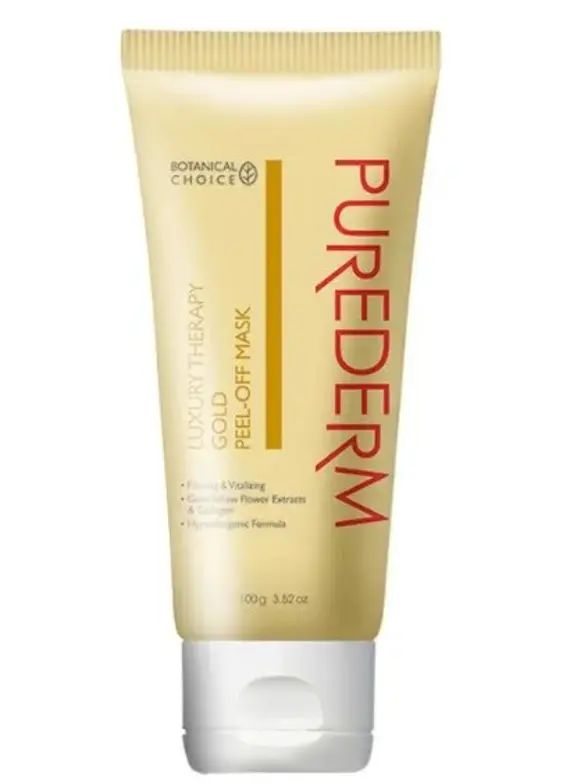 Маска-пленка Purederm для очищения пор с золотом Peel-Off Mask Luxury Therapy Gold 100 г