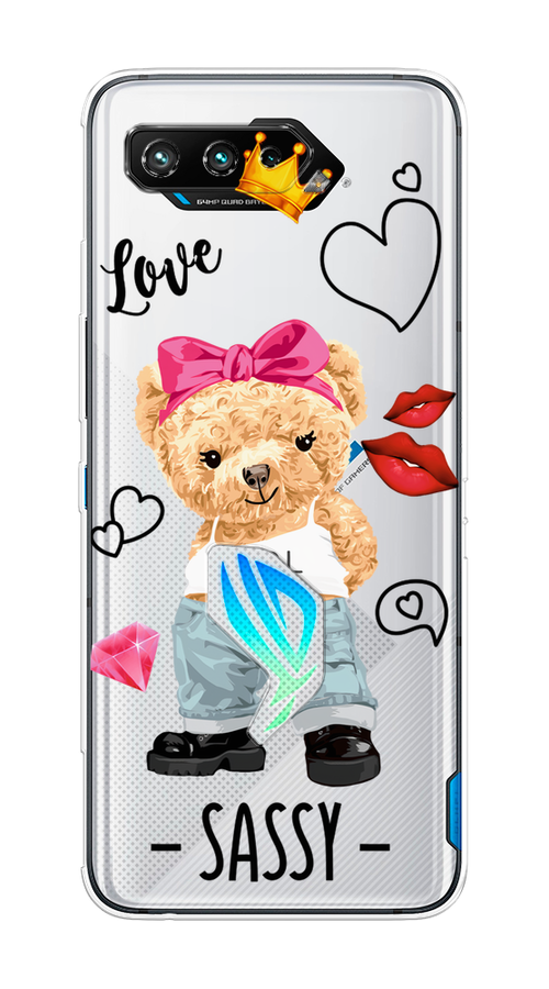 

Чехол на Asus Rog Phone 5/5s "Sugar Mommy", Голубой;белый;розовый, 44250-6