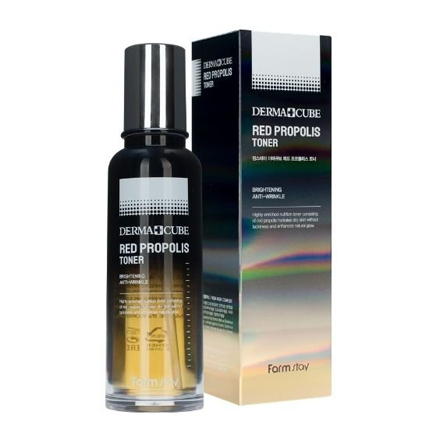 

Тонер с прополисом и гибискусом для лица FarmStay Dermacube Red Propolis Toner, 140 мл