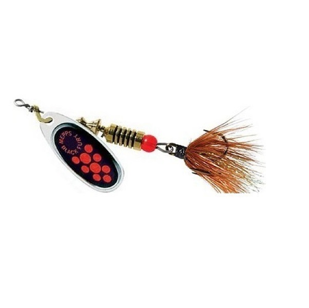 

Блесна для рыбалки вращающаяся Mepps BLACK FURY MOUCHE (3.5 / Silver/Orange / 5 / /, Серебристый;оранжевый, Black Fury Mouche
