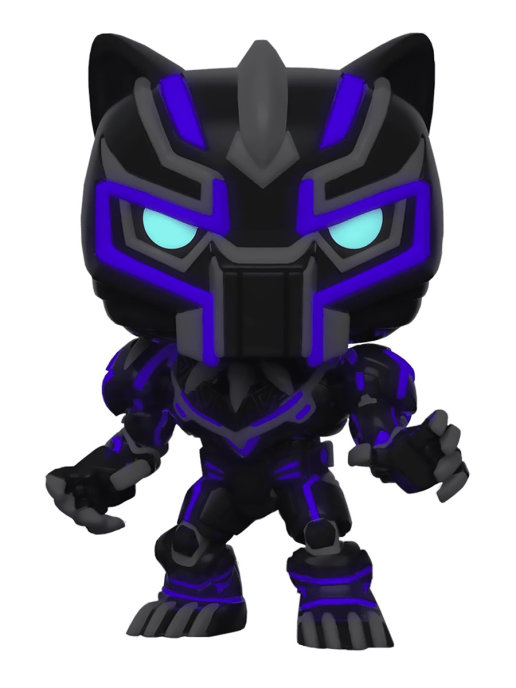 фото Фигурка funko pop! головотряс avengers mech strike: black panther (glows in the dark)