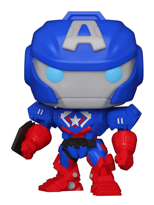 фото Фигурка funko pop! головотряс avengers mech strike: captain america (glows in the dark)