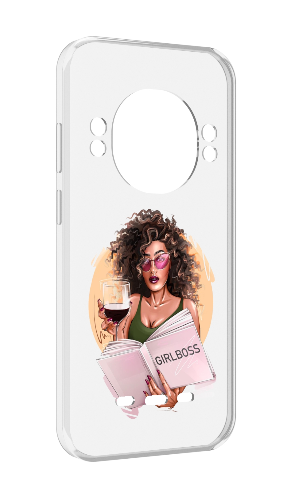

Чехол MyPads Girlboss with wine_ Etsy женский для Ulefone 16s Pro, Прозрачный, Tocco
