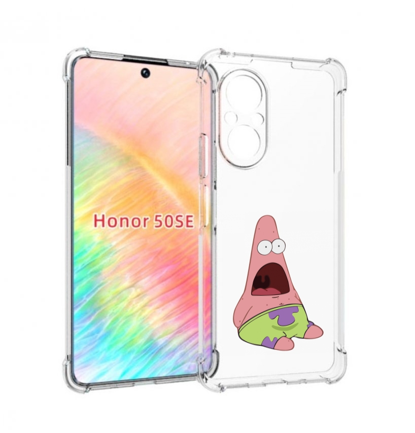 

Чехол бампер MyPads патрик-в-шоке детский для Honor 50 SE против, Прозрачный, Tocco