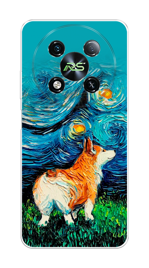 

Чехол на Itel RS4 "Корги звёздная ночь", Коричневый;белый;зеленый, 3202150-1