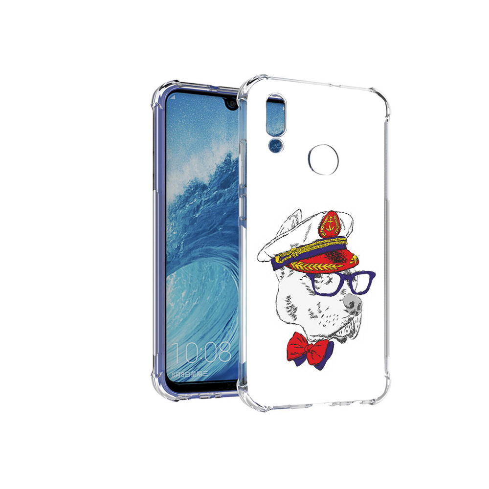 

Чехол MyPads Tocco для Huawei P Smart (2019) бульдог, Прозрачный, Tocco