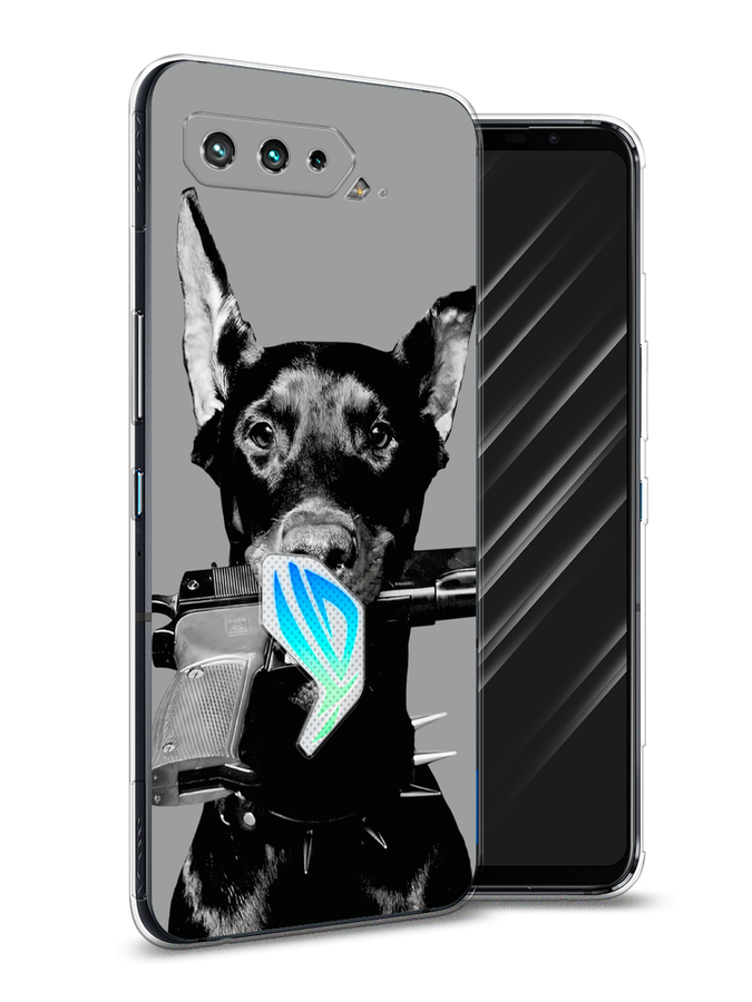

Чехол Awog на Asus ROG Phone 5/5s "Доберман", Серый, 44550-1