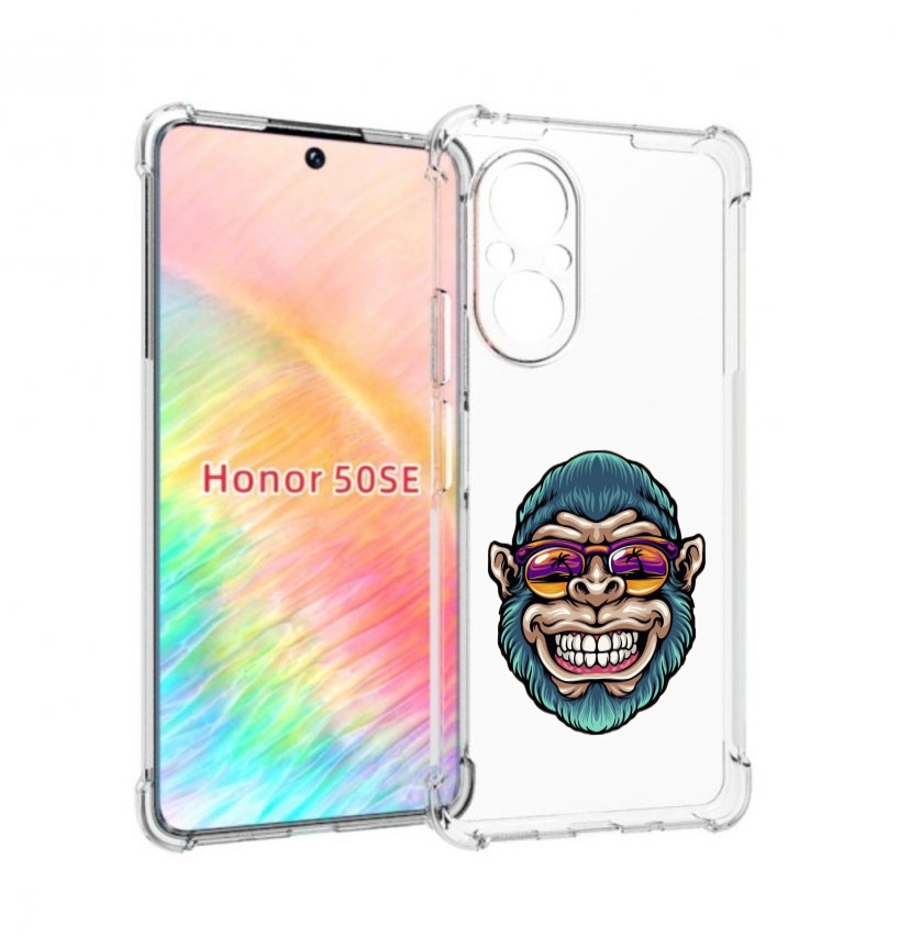 

Чехол бампер MyPads обезьяна улыбается для Honor 50 SE противоуд, Прозрачный, Tocco
