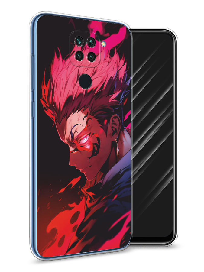 

Чехол Awog на Xiaomi Redmi 10X, Xiaomi Redmi Note 9 "Взгляд Сукуны", Розовый;красный;черный, 38250-1