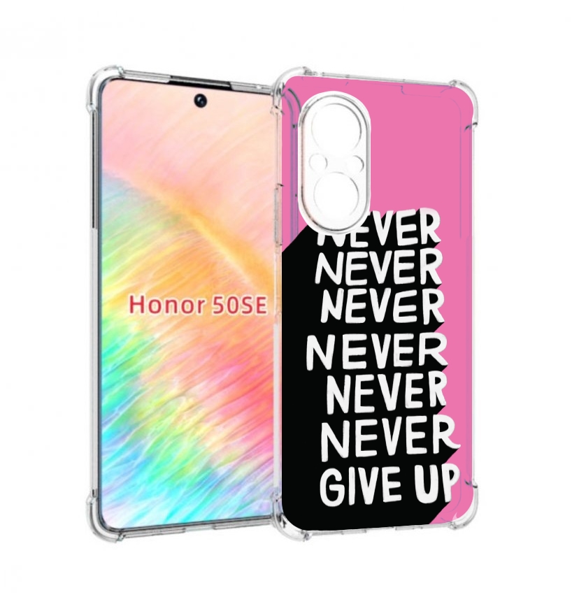 

Чехол бампер MyPads никогда для Honor 50 SE противоударный, Прозрачный, Tocco