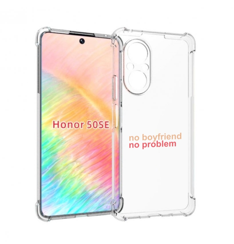 

Чехол бампер MyPads нет-парня-нет-проблем для Honor 50 SE против, Прозрачный, Tocco