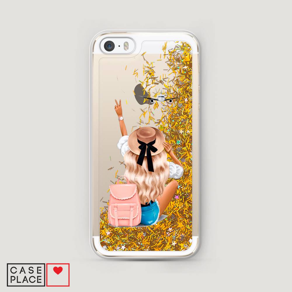 

Чехол Awog на Apple iPhone 5 / Айфон 5 "Автостопом самолетом", 10390-1