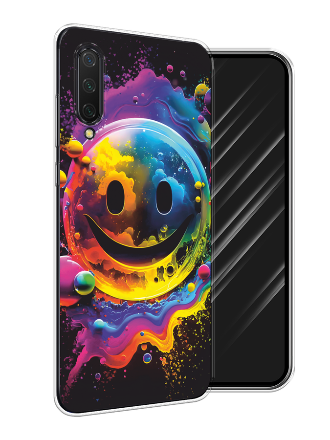 

Чехол Awog на Xiaomi Mi CC9/Mi A3 Lite/Mi 9 Lite "Кислотный смайл", Фиолетовый;желтый;синий, 36750-1