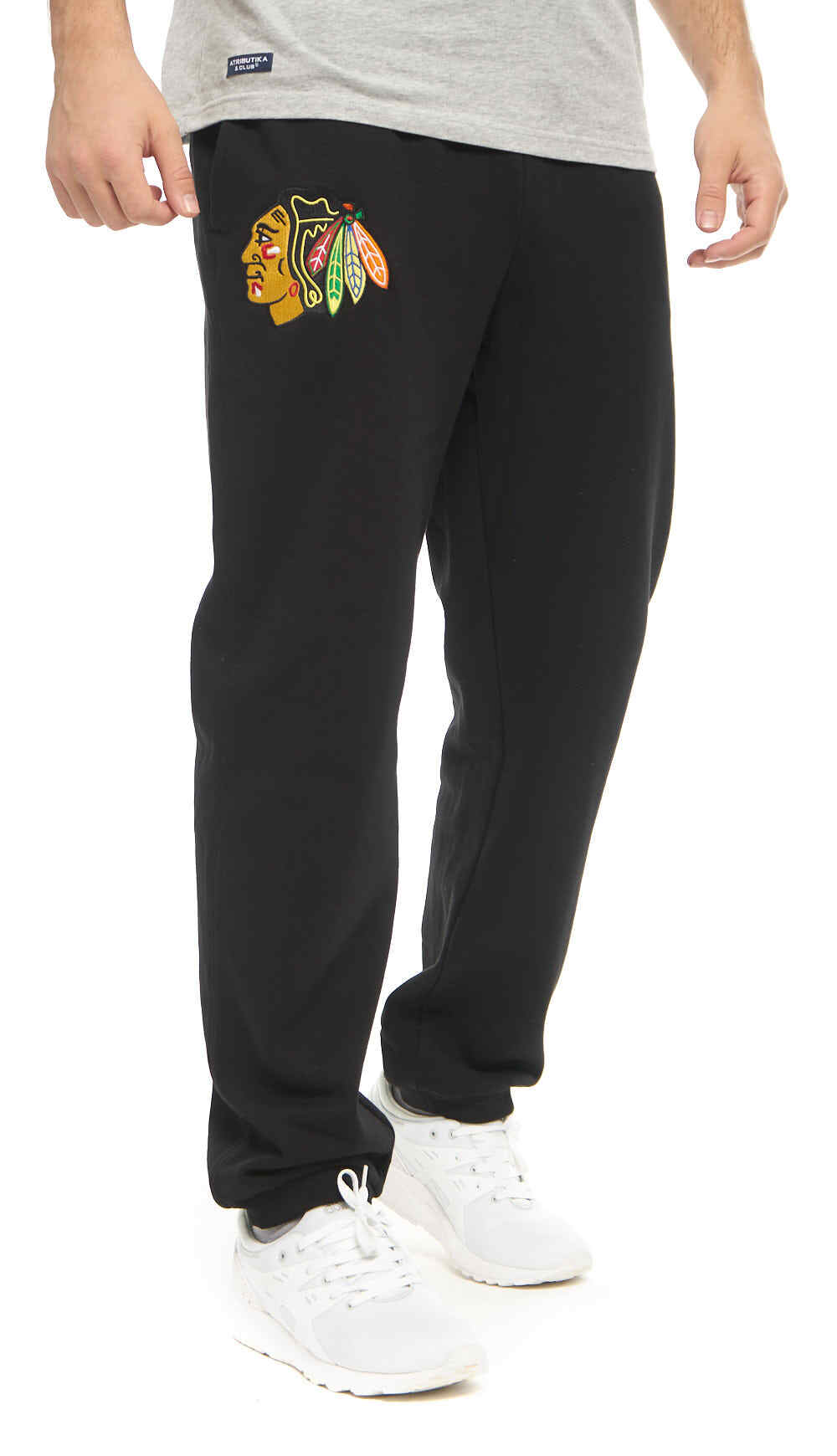 Спортивные брюки мужские Atributika&Club Чикаго Блэкхокс 45810 черные 3XL